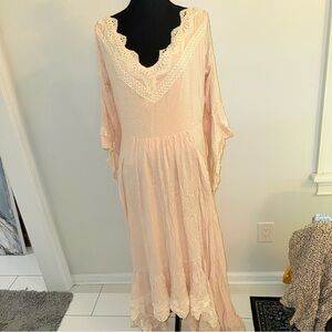 Elegant Asymmetrical Pink Dress